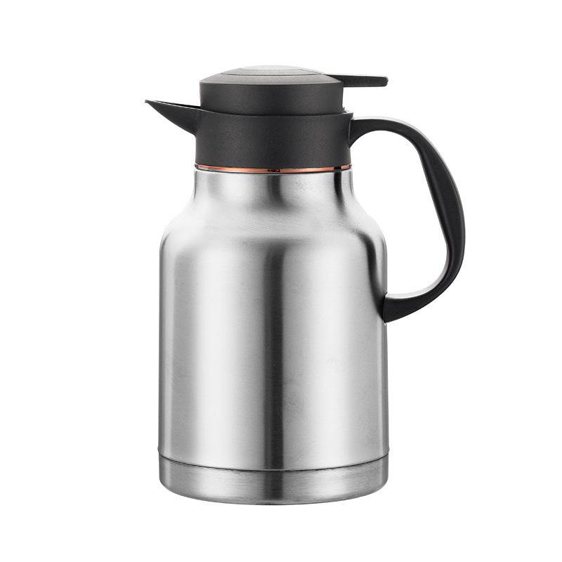 304 Stainless Steel Thermos with Smart Temperature Display and Tea Infuser for Home or Office 1.8L Stainless Steel (No Temp Display)