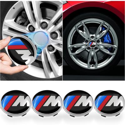 4Pcs 60MM Car Wheel Center Hub Cap Car Accessories For M E34 E36 E60 E90 E46 E39 E70 F10 F20 F30 X5 X6 X1 M3 M5 M6 E71 F01 F02 F87