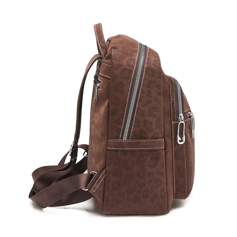 Large Capacity Backpack Leopard Print Women's Travel Backpack