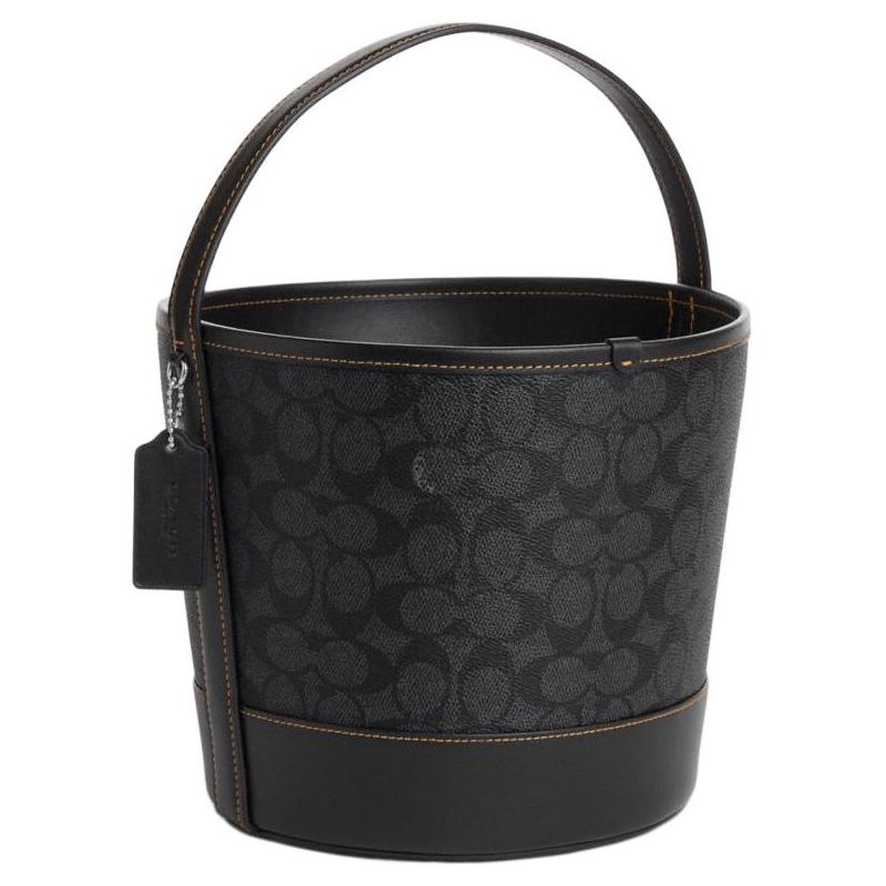 Coach Trick Or Treat 22 Bedruckte beschichtete Leinwand Handtasche Klein Unisex Paar Schwarz