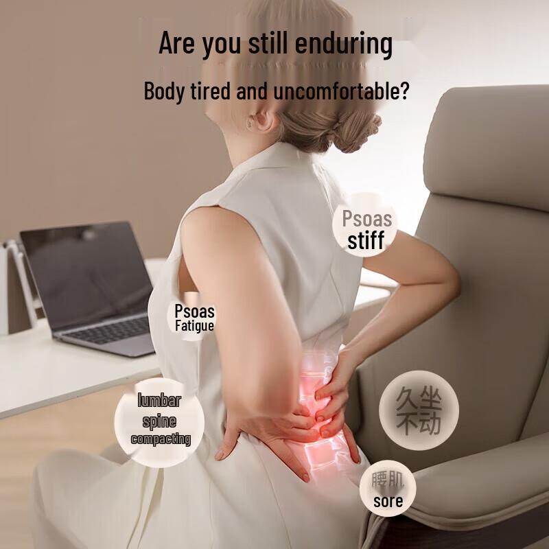 AUX Lumbar Massager with Heat and Vibration