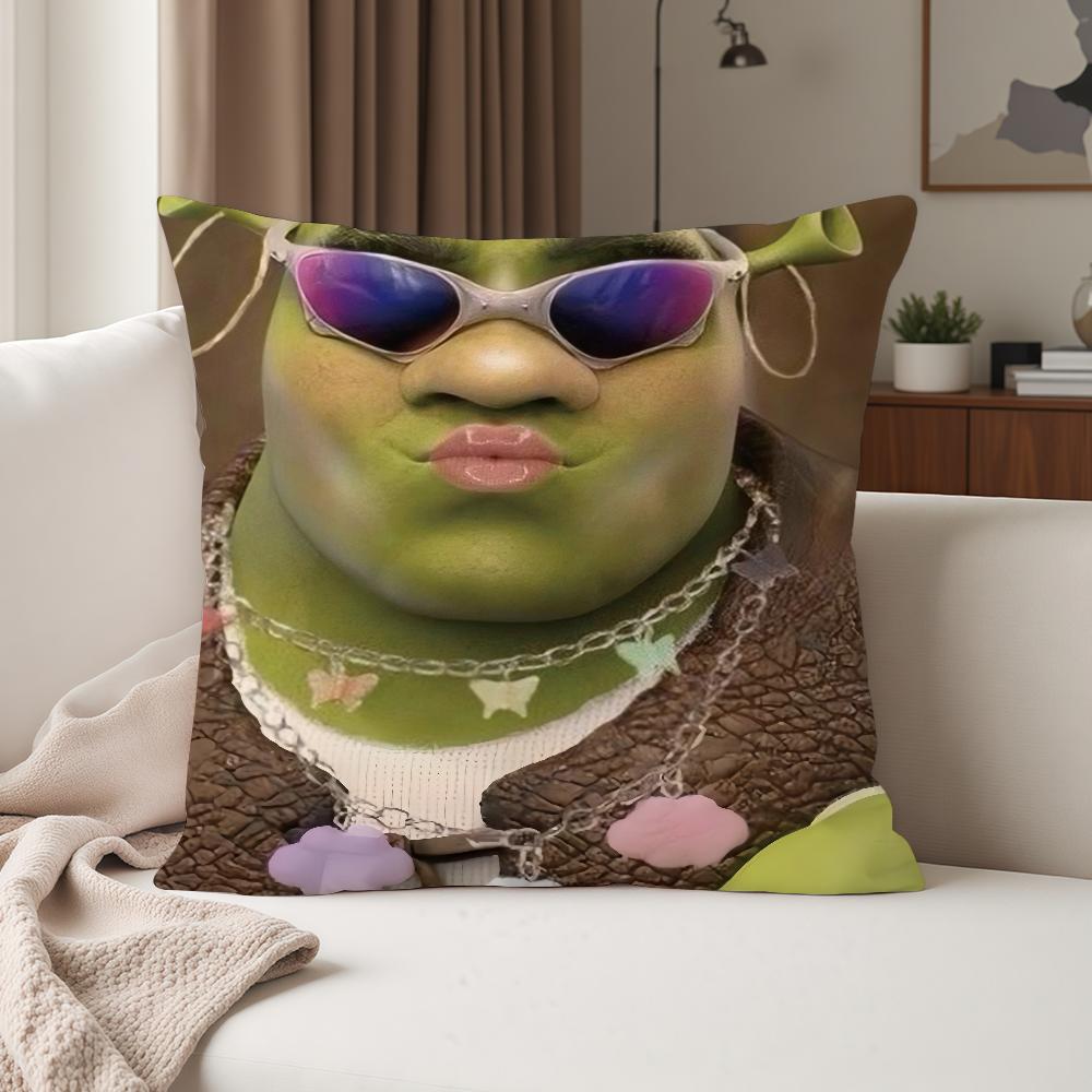 Anime Film S-shrek Pillow Case Suitable For Bedrooms Living Rooms Cars Home Decoration