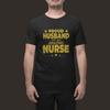 Proud Husband of an Amazing Nurse T-Shirt Gift for Men Spouse Hubby Medical Tee