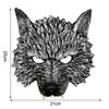 Dierenmasker 3D Realistisch Halve Gezicht Masker Halloween Carnaval Maskerade Verjaardagsfeest Spel Cosplay Kostuum Accessoires Rekwisieten