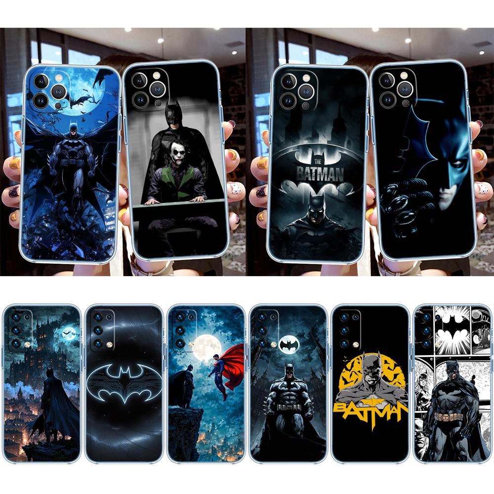 RE12 Batman Transparent Phone Case for LG K22 K30 K40 K40S K41 K42 K50 K50S K51 K51S K52 K61 K62 K71 K92 Q60 Q61 V40 V50 V60
