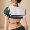 Sexy Lingerie Three-point Pajamas Uniform Suit Seduction Flirting Bed Passion Student Outfit Small Boobs Show Big