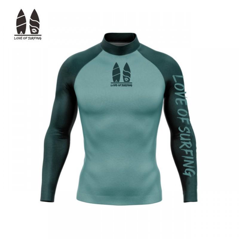 T-shirt Surfing Suit UPF50 Sunscreen Beach Swimsuit Diving Jellyfish Long Sleeve Split Top
