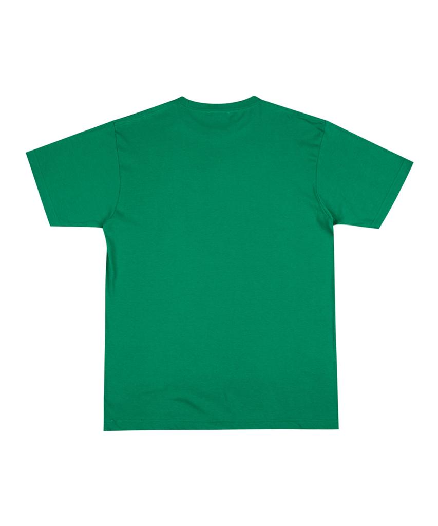 DOUBLE JD Point Label Short Sleeve T-Shirt Green