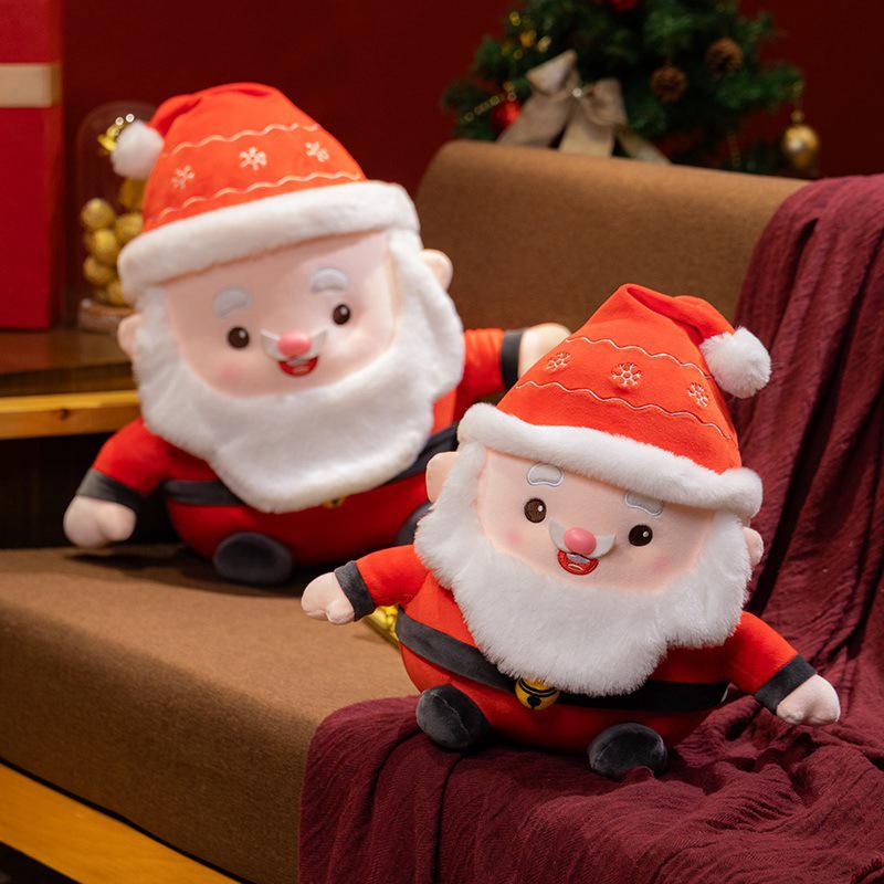 

Cross-Border Santa Claus Plush Toy - White-Bearded Christmas Doll 30 cm