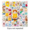 51 Sanrio Stickers: Cute Dolls & Trendy Accessories for Phones, Diaries, Water Bottles.