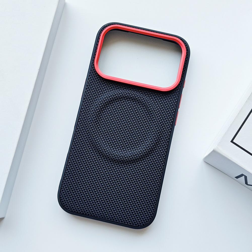 Magnetic Ring With Red Circle Lens Heightened to protect the Case For iPhone 17 Pro Max 17 Air 17 pro 16 15 Slim Protect Cover