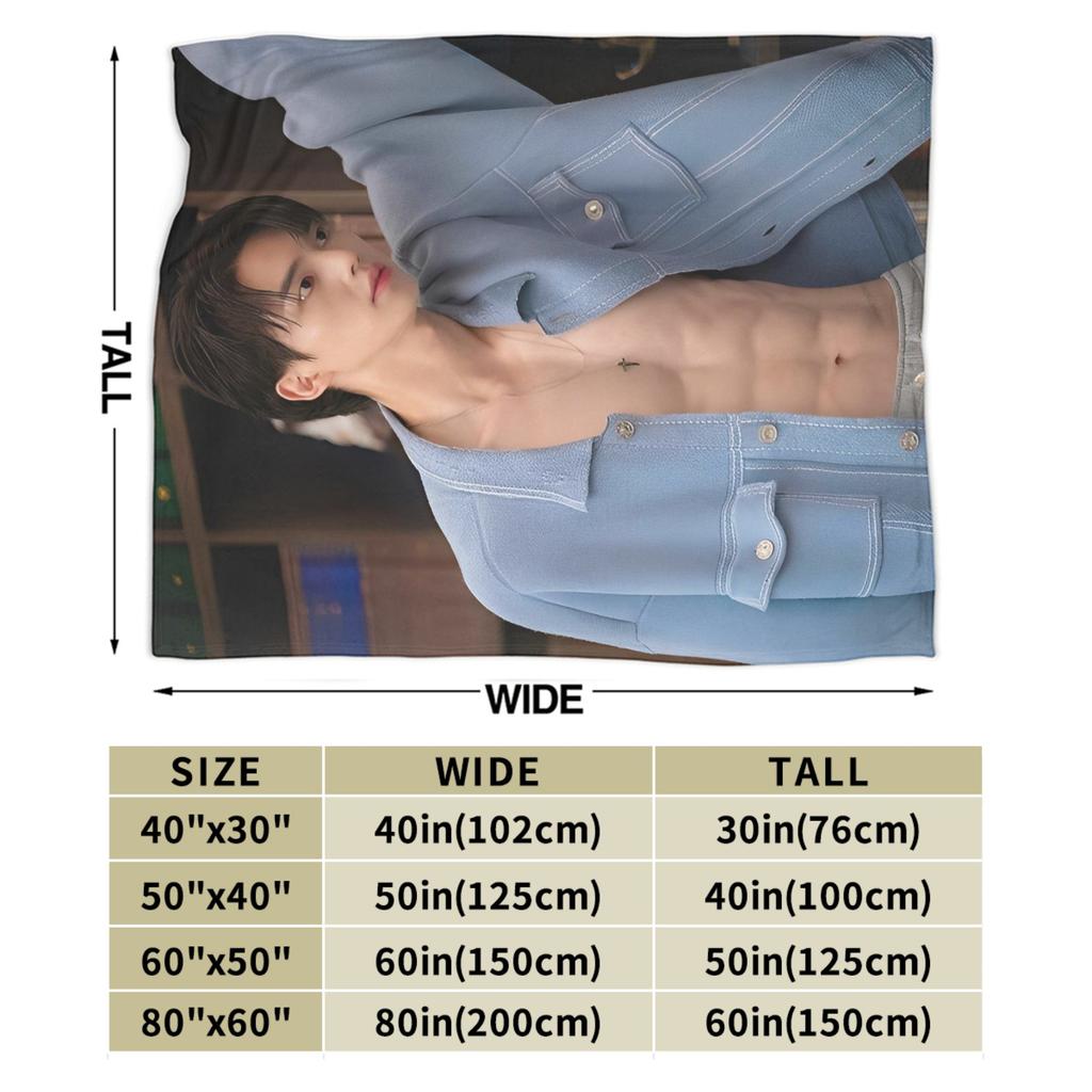 Song Kang Koreanischer Pop Decken Dekorative Flanell-Kuscheldecke Für Heimdekoration Weich Warm Individuelle Qualität Tagesdecke Geburtstagsgeschenk