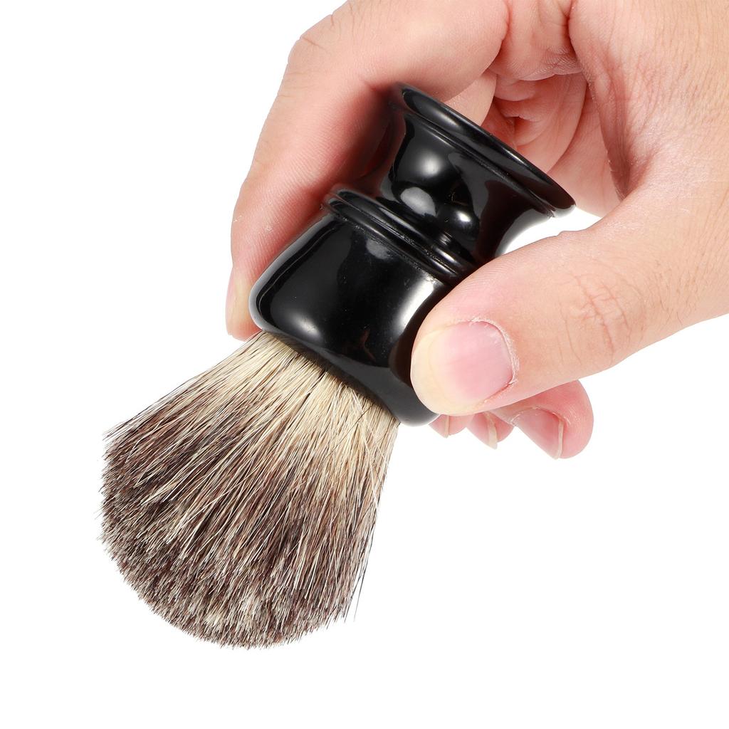 Shaving Brush Portable Hair Shaving Brush Resin Base Shave Brush for Shaving Foam