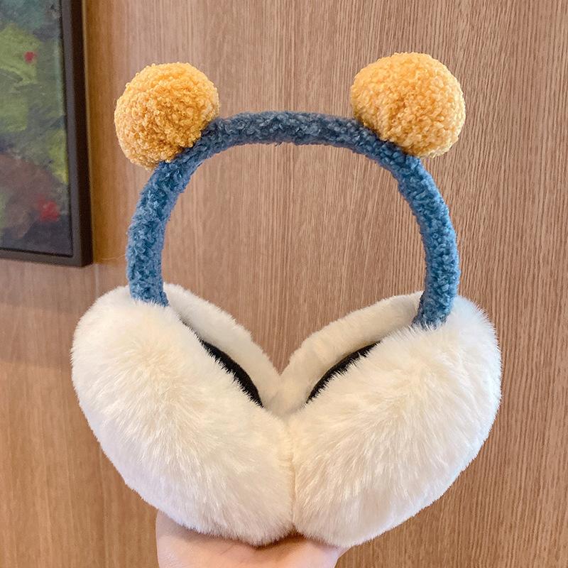 Winter Women's Earmuffs Keep Warm Korean Cute Version of Teddy Bear Cartoon Earmuffs Kids Adults Plush Extra Thick Ear Muffs