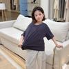 SEVEN BOBI Girls' Plain Short-Sleeve T-Shirt