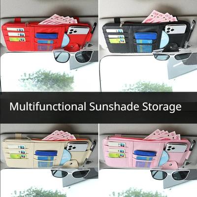 Organisateur de Pare-Soleil de Voiture Porte-Lunettes de Soleil de Pare-Soleil Accessoires Pare-Soleil pour Camions Intérieur Organisateur d'Accessoires de Voiture pour Camions