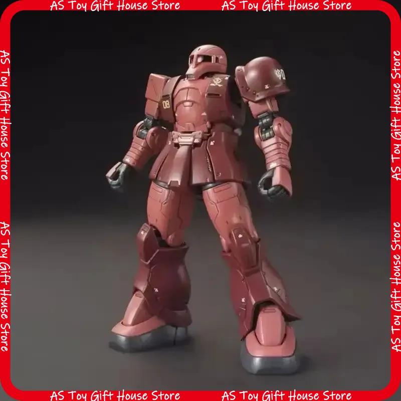 Hg 1144 Ms-05 Gto 015 Char'S Custom Old Type Red Zaku I Mech Assembly Model Kit Action Figures Desktop Decoration Doll Toy
