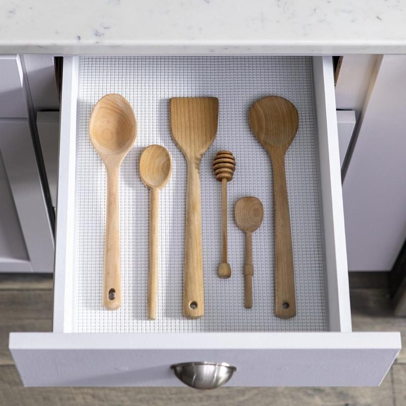 Non-Adhesive Grip Shelf Liner Easy To Install Removable Non-Slip Drawer Utility Cabinet Protector Cushion Washable Multi-Purpose