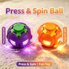 Led Magic Press To Spin Stress Relief Fidget Balls Autism Adhd Focus Quiet Cool Gadgets Unique Gifts For Kids & Adults