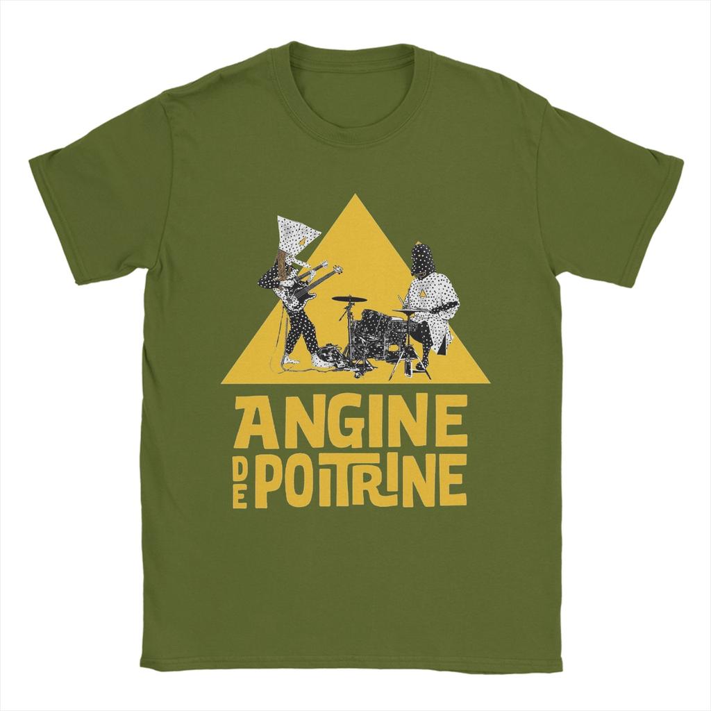 Angine De Poitrine T Shirts Unisexs Pure Cotton Unique TShirt Crewneck Tees Short Sleeve Clothing Plus Size