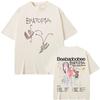 New Summer Elegant Women'S Loose Drop Shoulder Round Neck T-Shirt Short Sleeve, Japanese And Korean Style Cartoon Puppy
