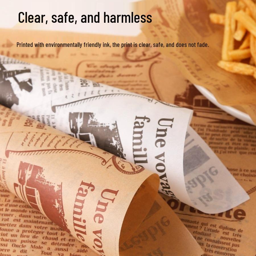 Amerikan Yağ Geçirmez Kağıt: Kızarmış Atıştırmalık Bariyeri ve İngiliz Gazetesi Tarzı Masa Örtüsü