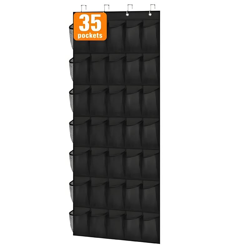 Over The Door Shoe Rack With 24/28/35/40 Large Mesh Pockets Hanging Shoe Organizer For Closet Hanging Shoe Rack Holder Hanger