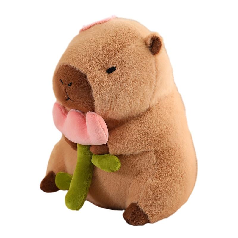 Cute Plush Capybara Toy Soft And Cuddly Stuffed Animal For Kids Perfect Birthday Gift 30cm Height