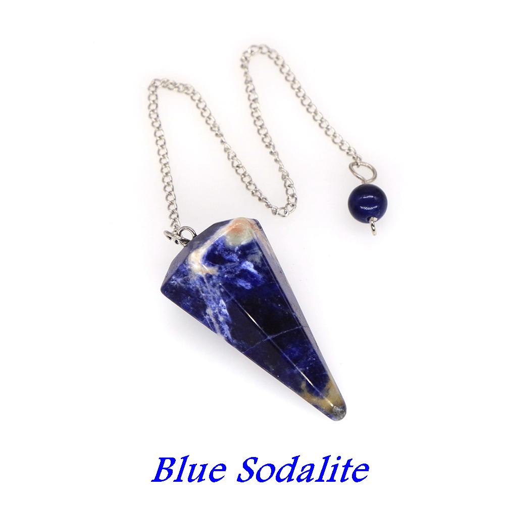 Natural Stone Quartz Agates Pendant Reiki Healing Crystal Cone Amethyst Charm Gems Pendulum Chakra Wicca For Divination Dowsing