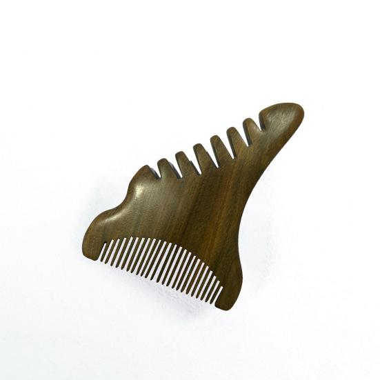 Hair Comb Anti-static Round Edges Thickened Pressing Acupoints Polished 5/8 Teeth Meridian Massage Sandalwood Wood Comb Home Supply