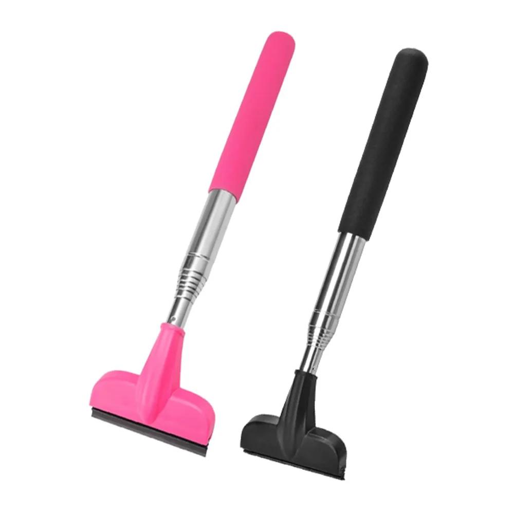 Rearview Mirror Wiper Retractable Handle Portable Rubber Squeegee Cleaning Tools Car Rearview Mirror Rain Remover for Vehicle