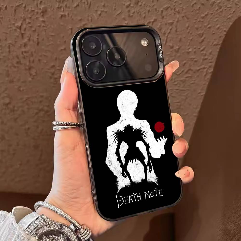 Anime D-Death Note Phone Case Color Silver Shell For IPhone 17 16 15 14 13 12 11 Pro Max Plus