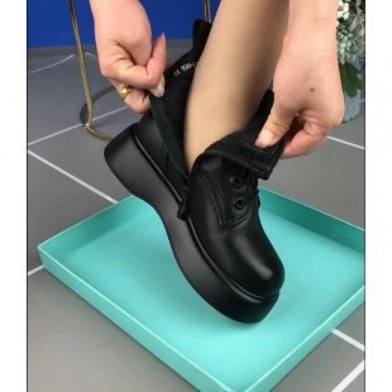 

Ретро короткие ботинки на шнуровке с толстой подошвой и платформой для женщин на осень 2025 года, новые ботинки Мартин в британском стиле с круглым носком и боковой молнией для женщин 40