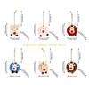 92MF Comfortable Felt Deer Pendant Christmas Decorations Creative Elk Lamb Ball Christmas Tree Hanging Pendant Gift