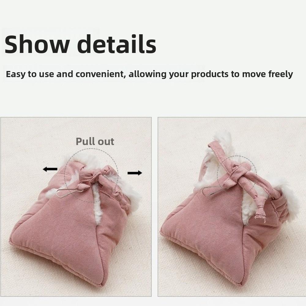Pet Accessories Warm Hamster Sleeping Bag Comfortable Soft Hamster Plush Nest Windproof Non-slip Mouse Bed Pet Habitat