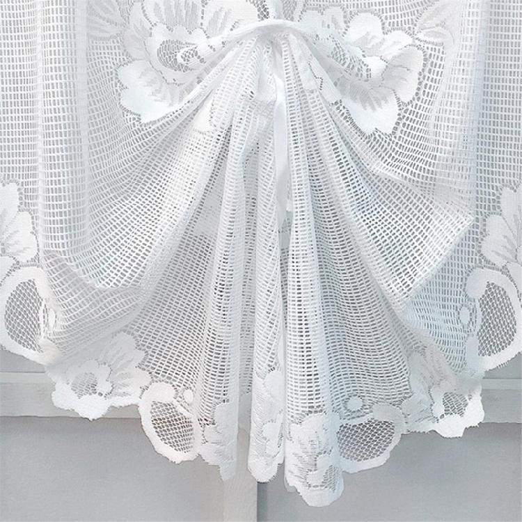 Charm Butterfly Lace Drape for Small Window in Any Room Polyester Curtain Swag & Tiers with No Harmfuls Coating