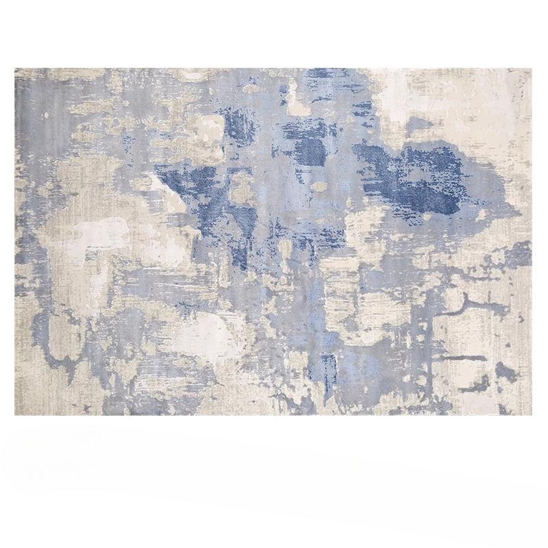 Modern Style Carpets for Living Room Minimalist Bedroom Decor Blue Carpet Thick Plush Study Floor Mat Fluffy Soft Cloakroom Rug