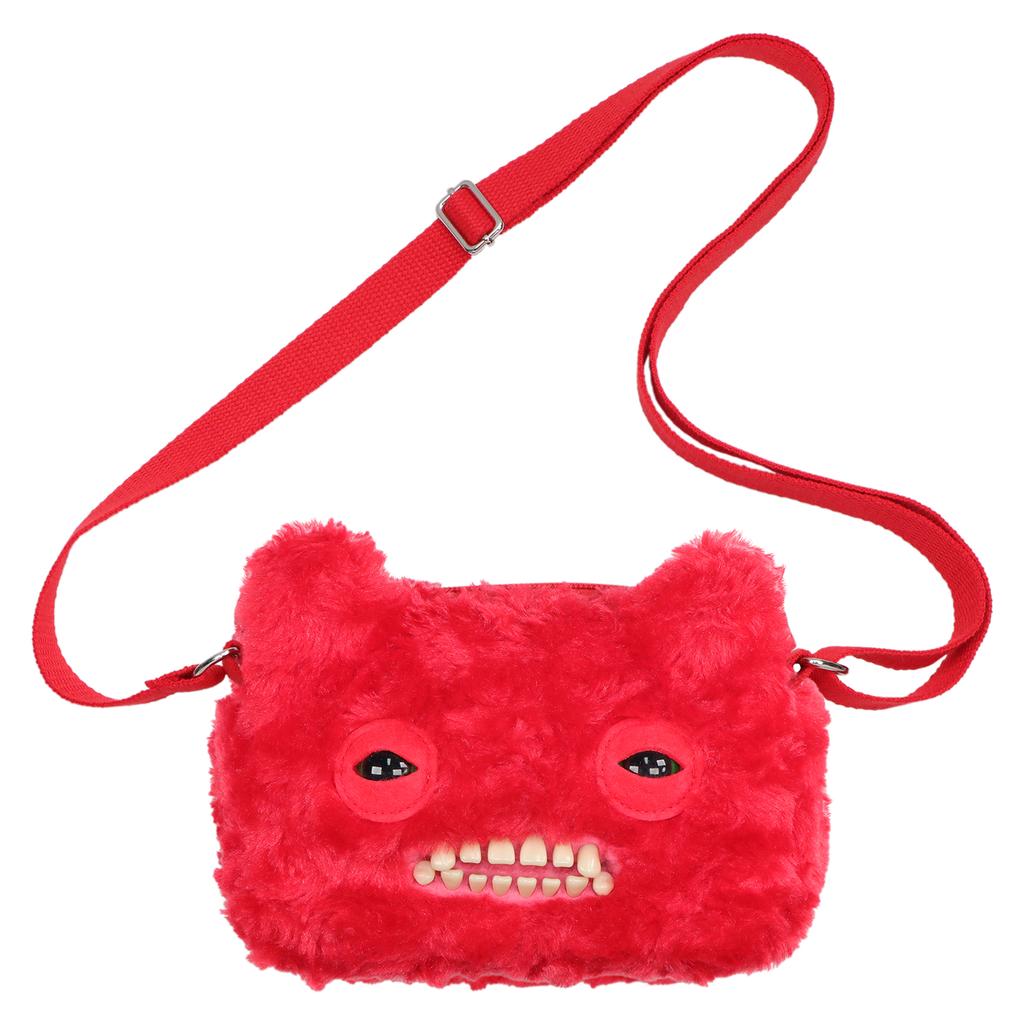 Jucării de Pluș Monstru cu Dinți Strâmbi Geantă de Umăr Ciudat cu Ochi Mari McStinkles Pisică Pluș Geantă Crossbody Cadouri