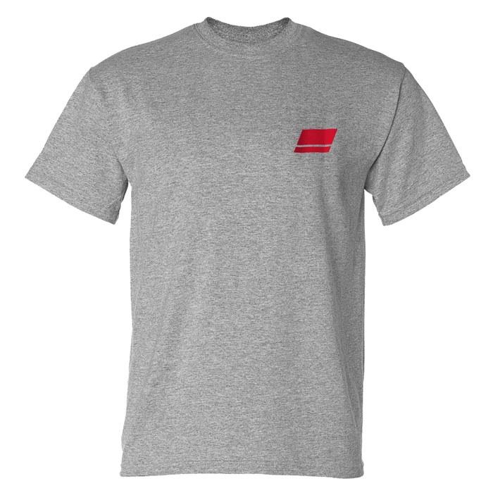 Abu Garcia Men s Standard Patch Logo Short Sleeve T-Shirt, Heather Gray, L