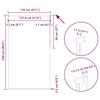 Blackout Roller Blind Gray 135 x 230 cm Fabric Width 131.6 cm Polyester