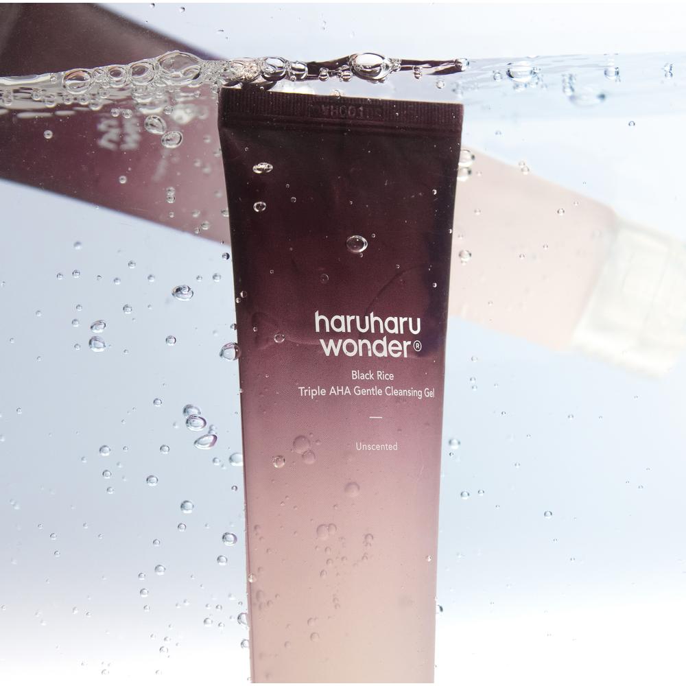 Haruharu Wonder Black Rice Moisture 5.5 Soft Cleansing Gel 100ml Triple AHA - Cleansing Wash Peel, Korean