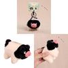 Short Plush Pig Keychain With Sound For Girls And Boys