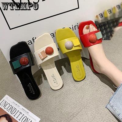 Zapatillas Mujer Zapatillas de Exterior Zapatillas de Fondo Plano Zapatillas Mujer Exterior Moda Sandalias de Playa y Zapatillas
