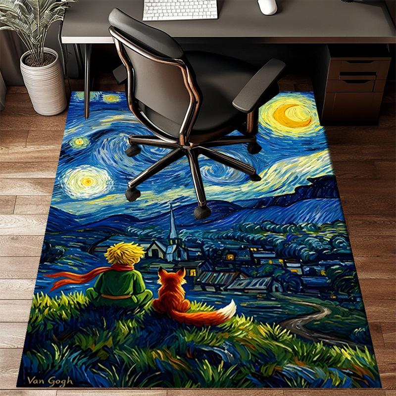 1PC Little Prince Carpet Floor mat, Anti-slip mat Chair rug For livingroom,Bedroom, doormat home decor Gift Christmas Gifts