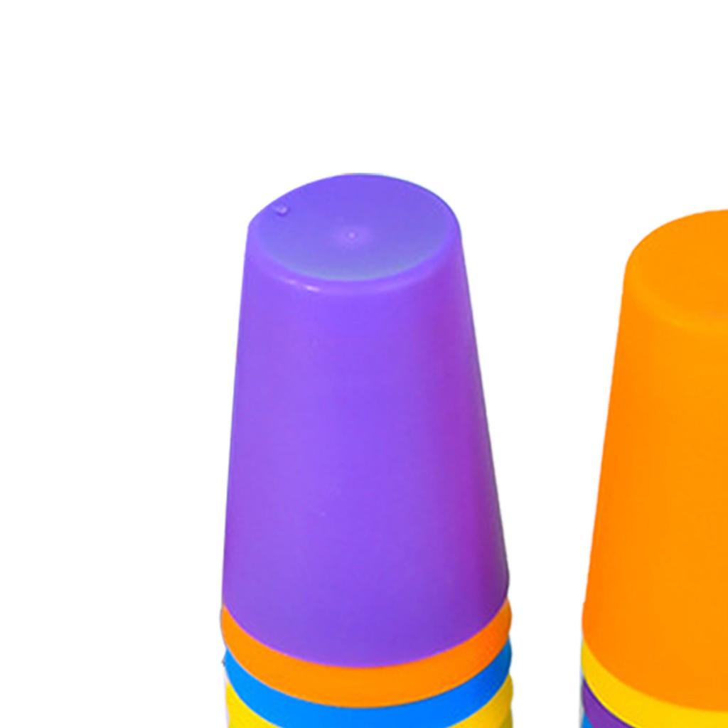 Stacking Cup Set Interactive Early Education Skill Development Durable Stacking Cups Toy for Boys