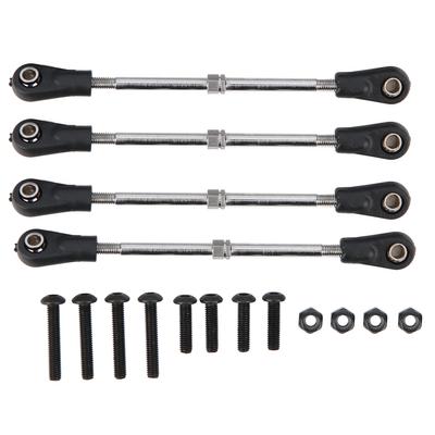 4Pcs Steering Linkage Rod Adjustable Fit for Monster Trunk Racing Truck 1 10 RC Model