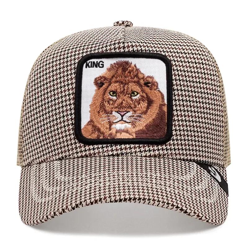 Șepci de baseball Bărbați, femei, șapcă snapback hip hop, cu animale de modă, broderie de vară, șapci de camioner din plasă respirabilă, îmbrăcăminte de stradă, os