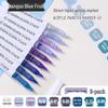Blue Fruit Liquid Acrylic Brush Markers - Student Art Set