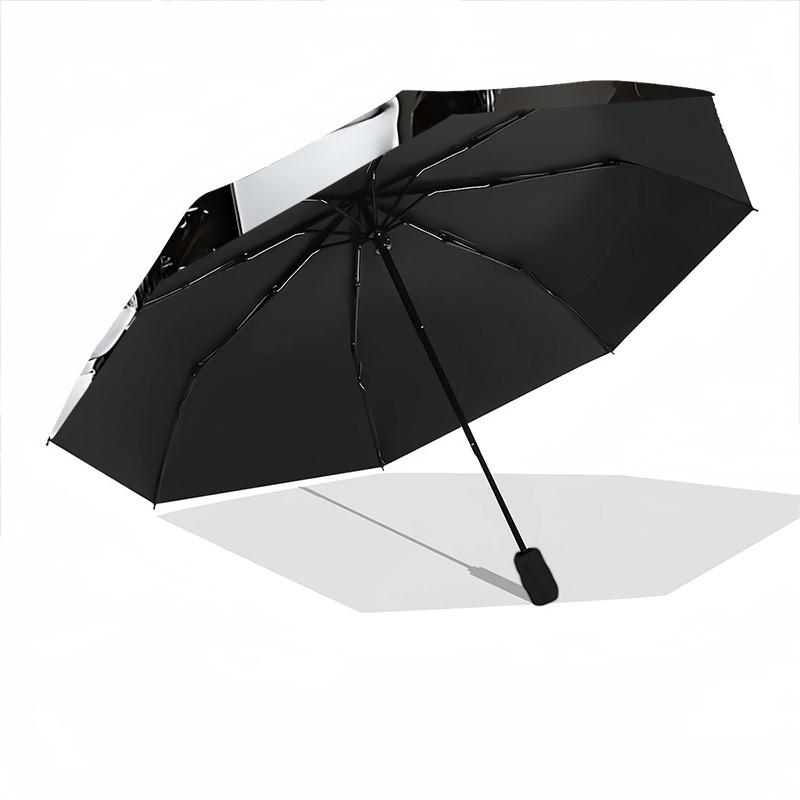 1PC Wednesday Addams Print Umbrella, Featuring Automatic Folding, And Shielding. This Sturdy And Durable Umbrella with Eight Ribs Is Convenient for Ou