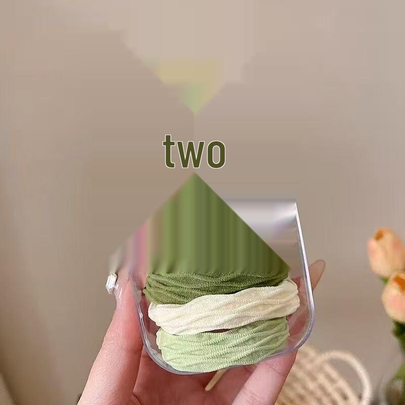 High Elasticity Durable Hair Tie - 2025 New Style Rubber Band with Leather Cover for High Ponytails